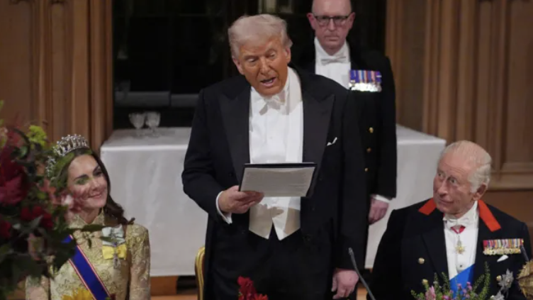 King and Trump hail UK-US special relationship in state banquet speech