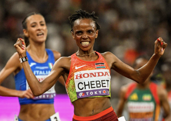 Beatrice Chebet wins Kenya's first gold in Tokyo