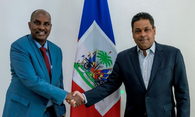 Gabow holds talks with Haiti President Saint-Cyr
