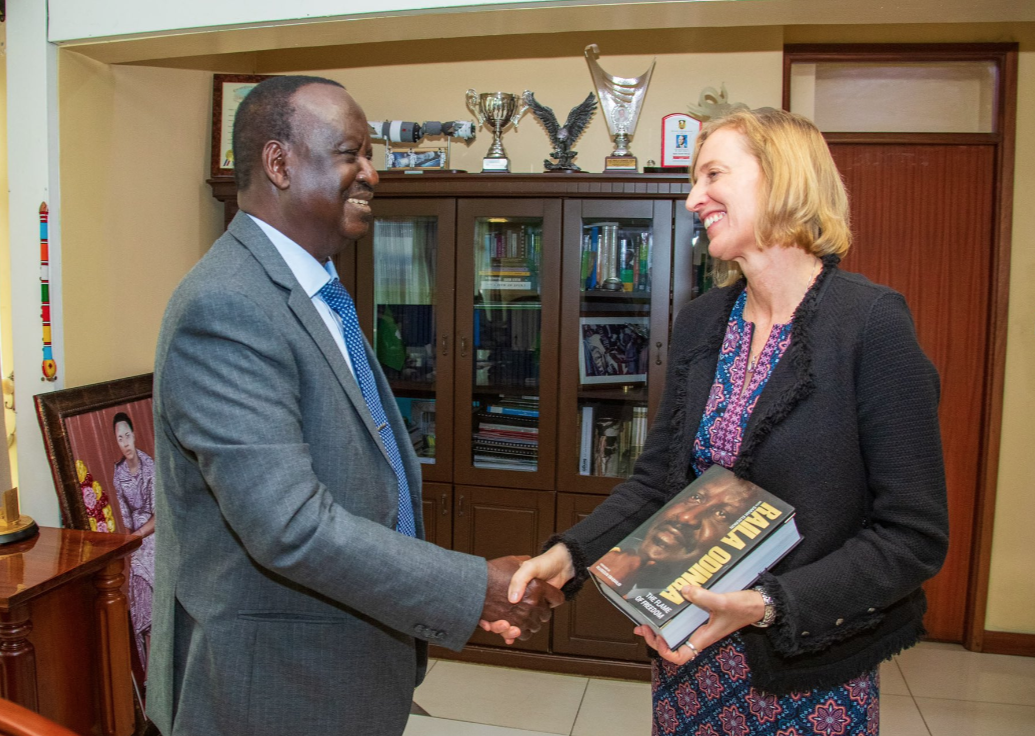 Raila, Susan Burns call for stronger Kenya–US ties
