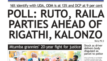 Briefs: Poll: Ruto, Raila ahead of Rigathi, Kalonzo