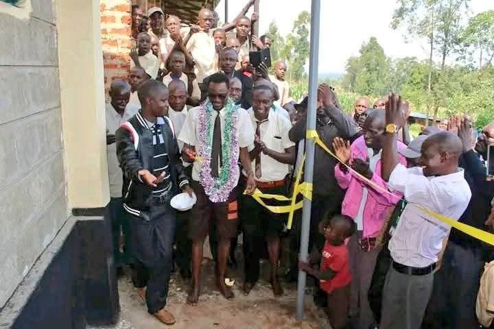 MP Barasa dons school uniform while launching classrooms