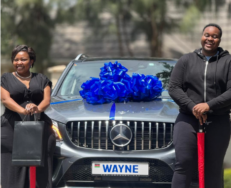 [PHOTOS] Omanga surprises son with car on 20th birthday