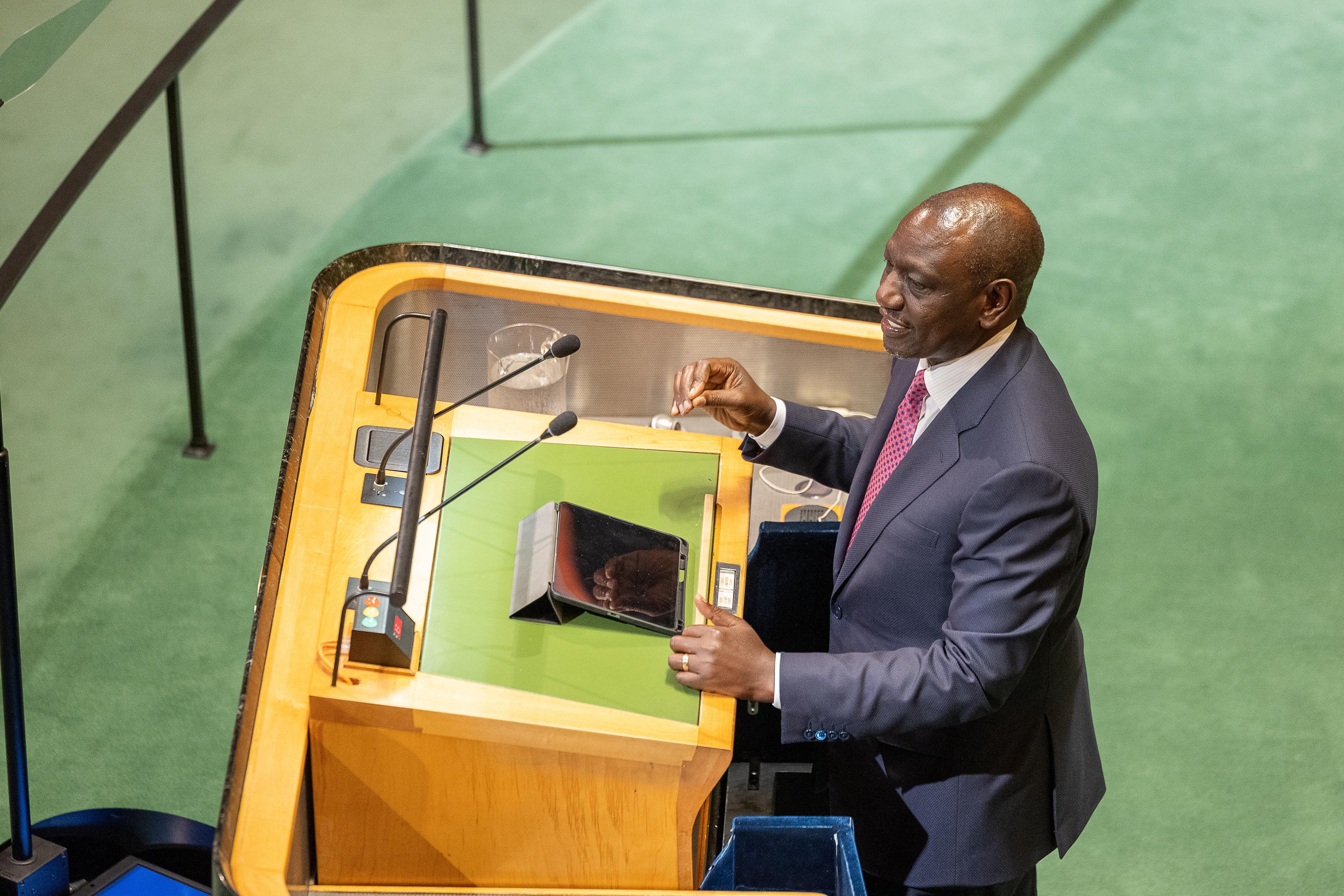 Ruto champions climate action, green growth
