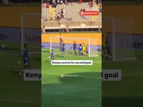 Harambee Stars Scores Second Goal Against Seychelles at Kasarani Stadium