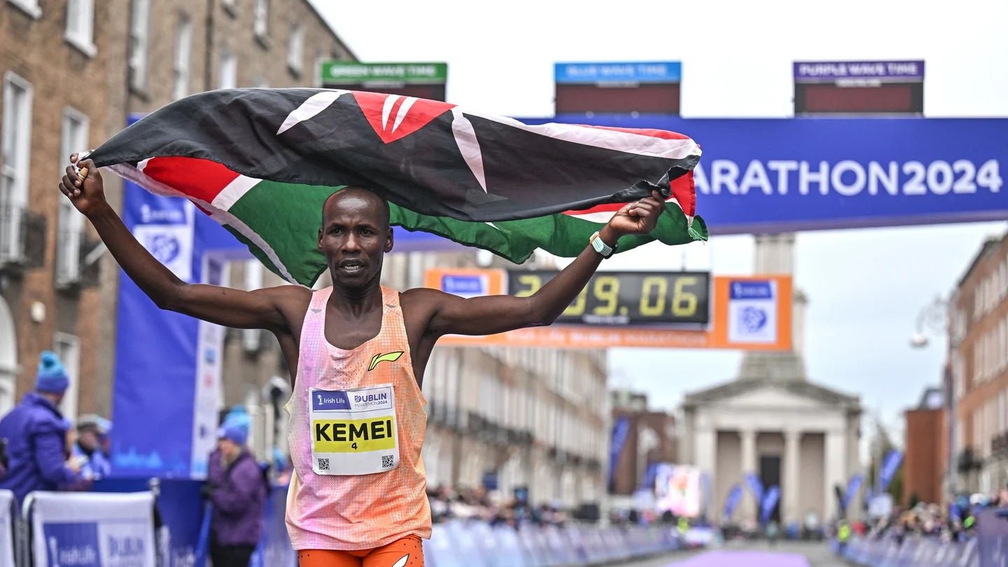 Moses Kemei in a previous race