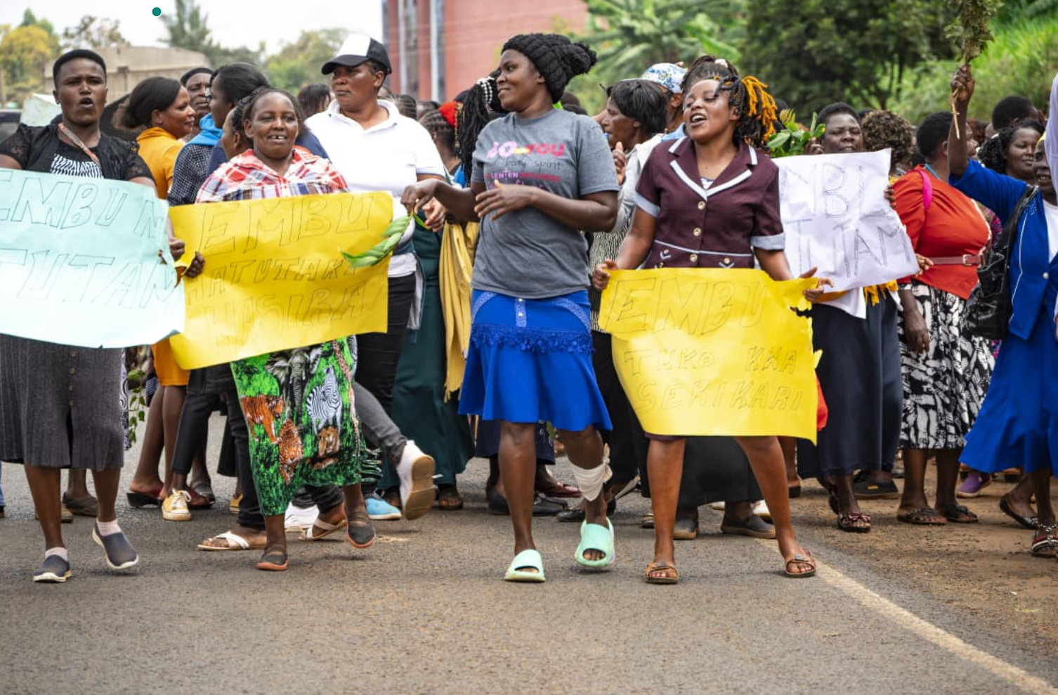 Women protest in Embu over Gachagua remarks