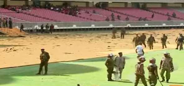 Police kick mourners out of Kasarani stadium