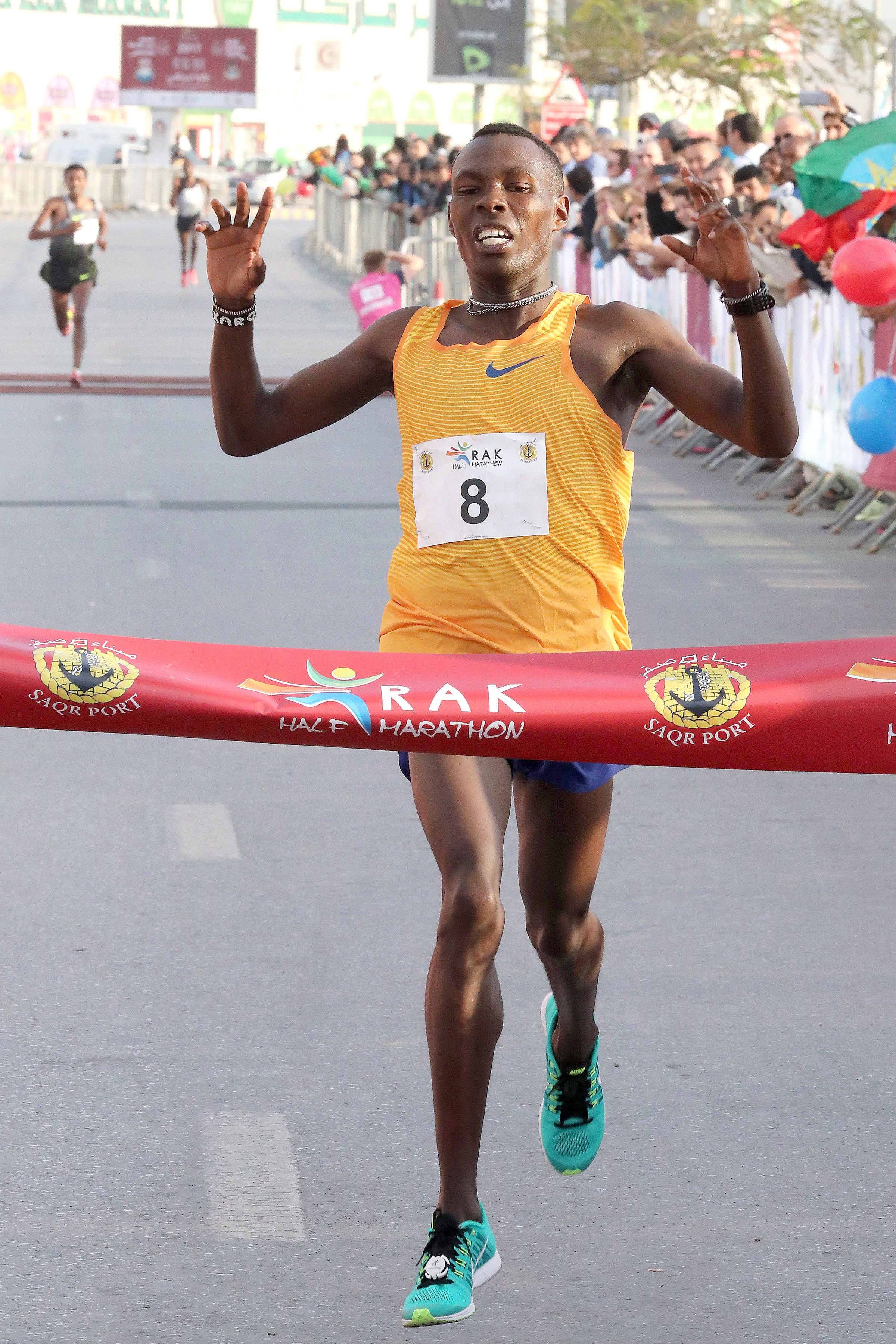 Bedan Karoki in a previous race