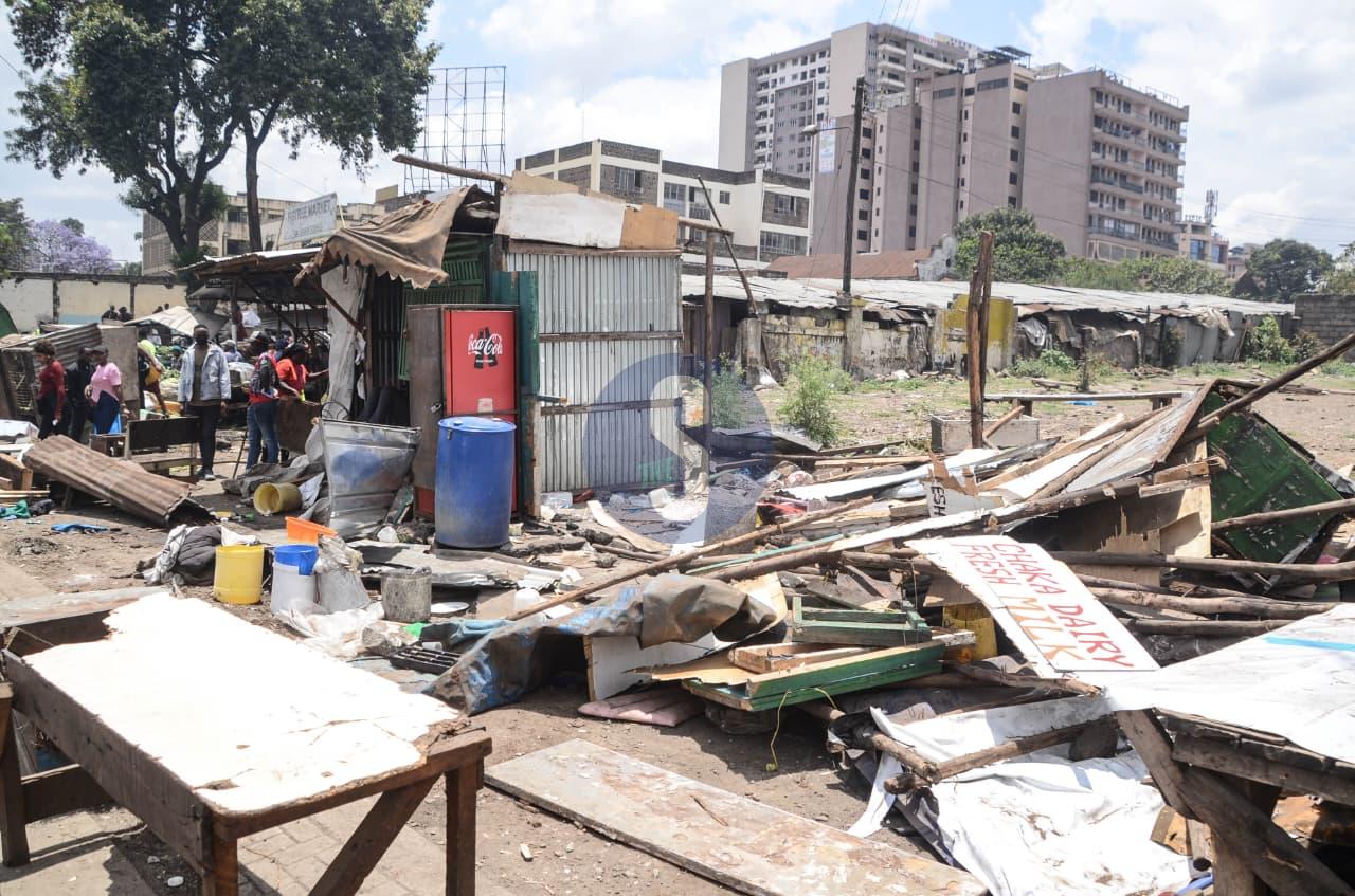 PHOTOS: Ngara traders count losses after demolition of shops