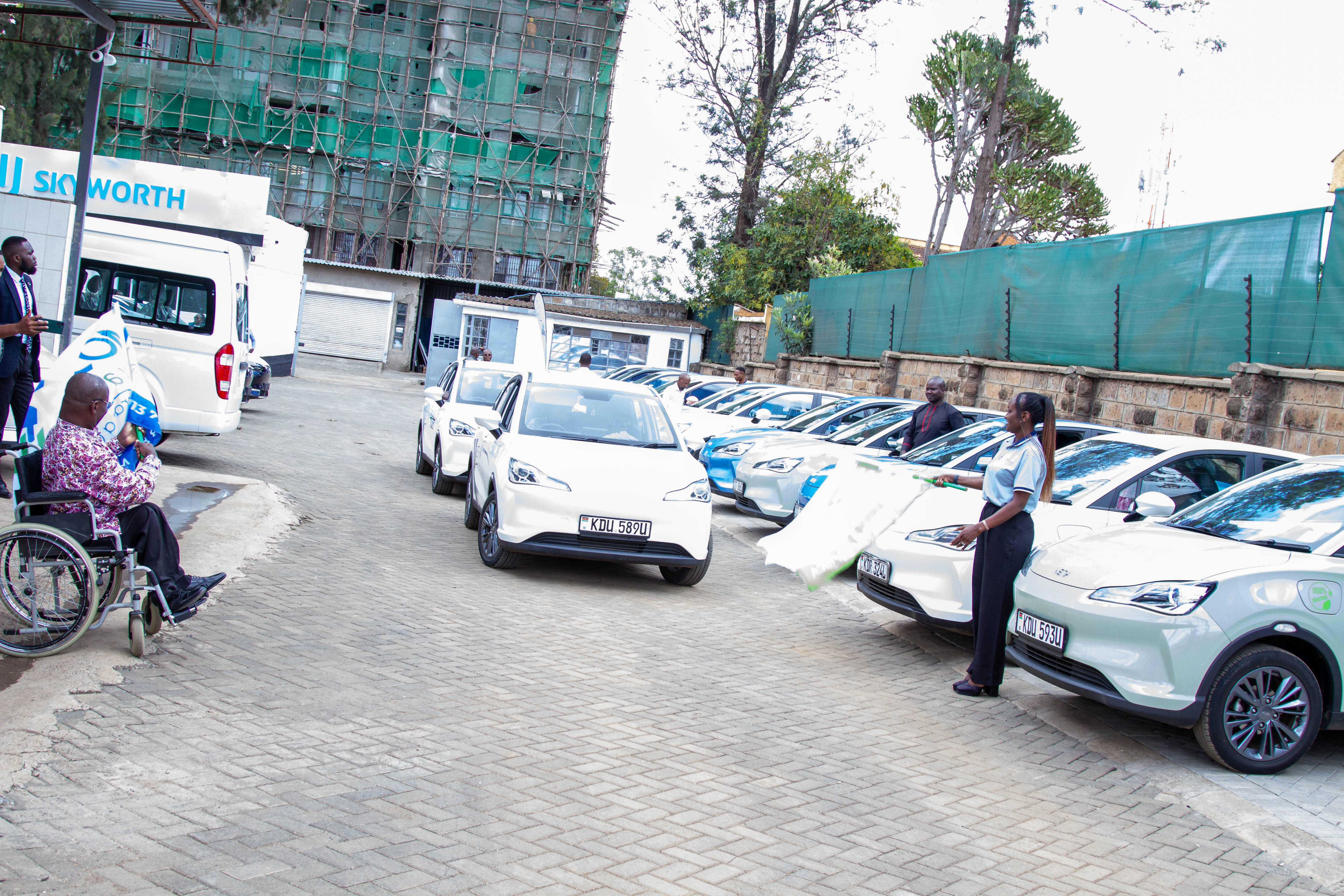 MojaEV hands over six electric taxis to drivers in milestone toward green mobility