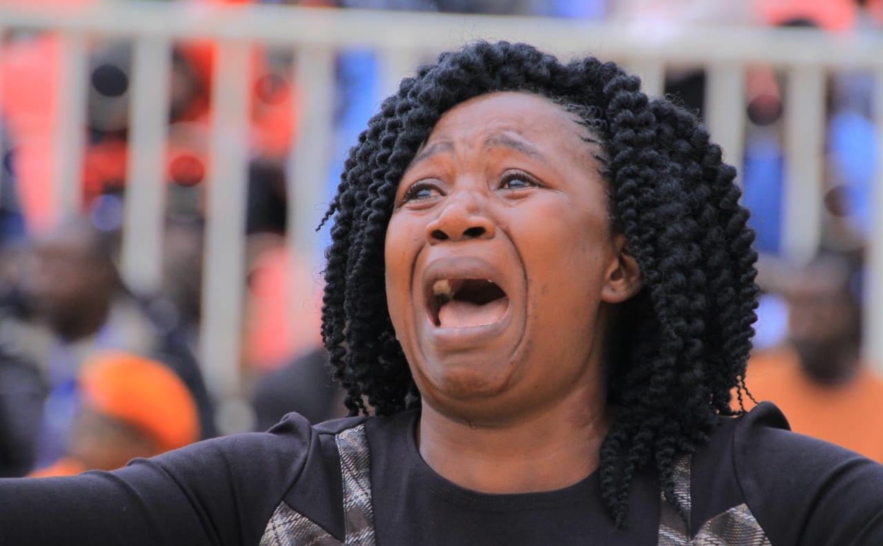 Mourners at Nyayo National Stadium/EZEKIEL AMING'A