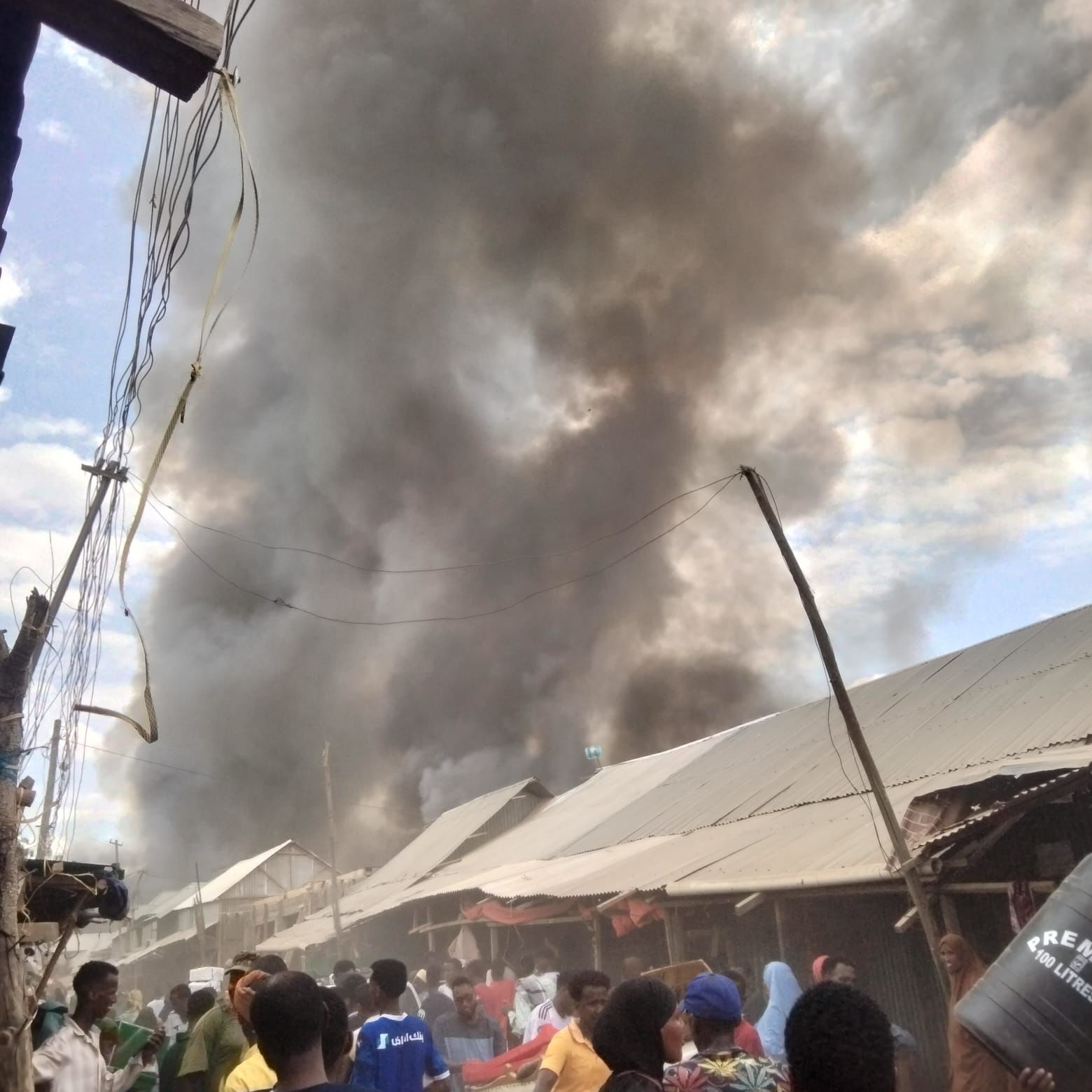 Traders at Hagadera market counting huge losses following inferno