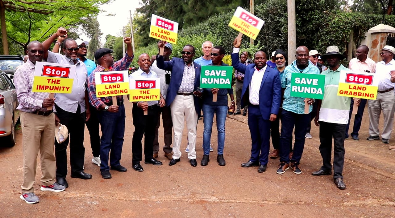 Runda residents protest to safeguard public land