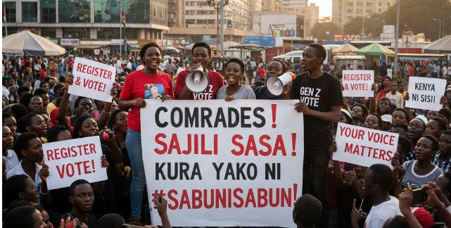 #SabuniSabuni! Gen Zs launch drive to rally voters