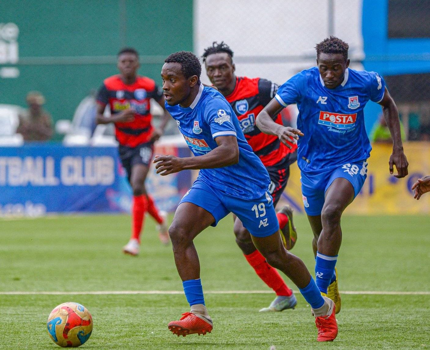 Posta Rangers in action against AFC Leopards in a previus KPL clash at Dandora stadium