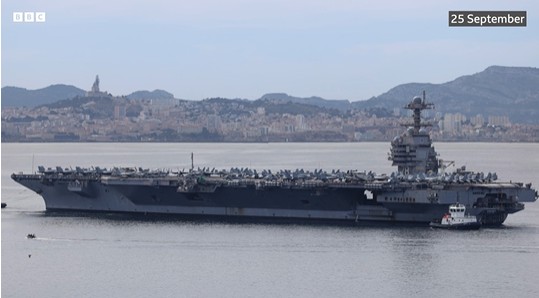 Venezuela's Maduro says US 'fabricating war' as it deploys world's largest warship