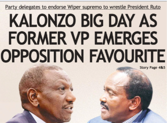 News Brief: Kalonzo emerges opposition favourite