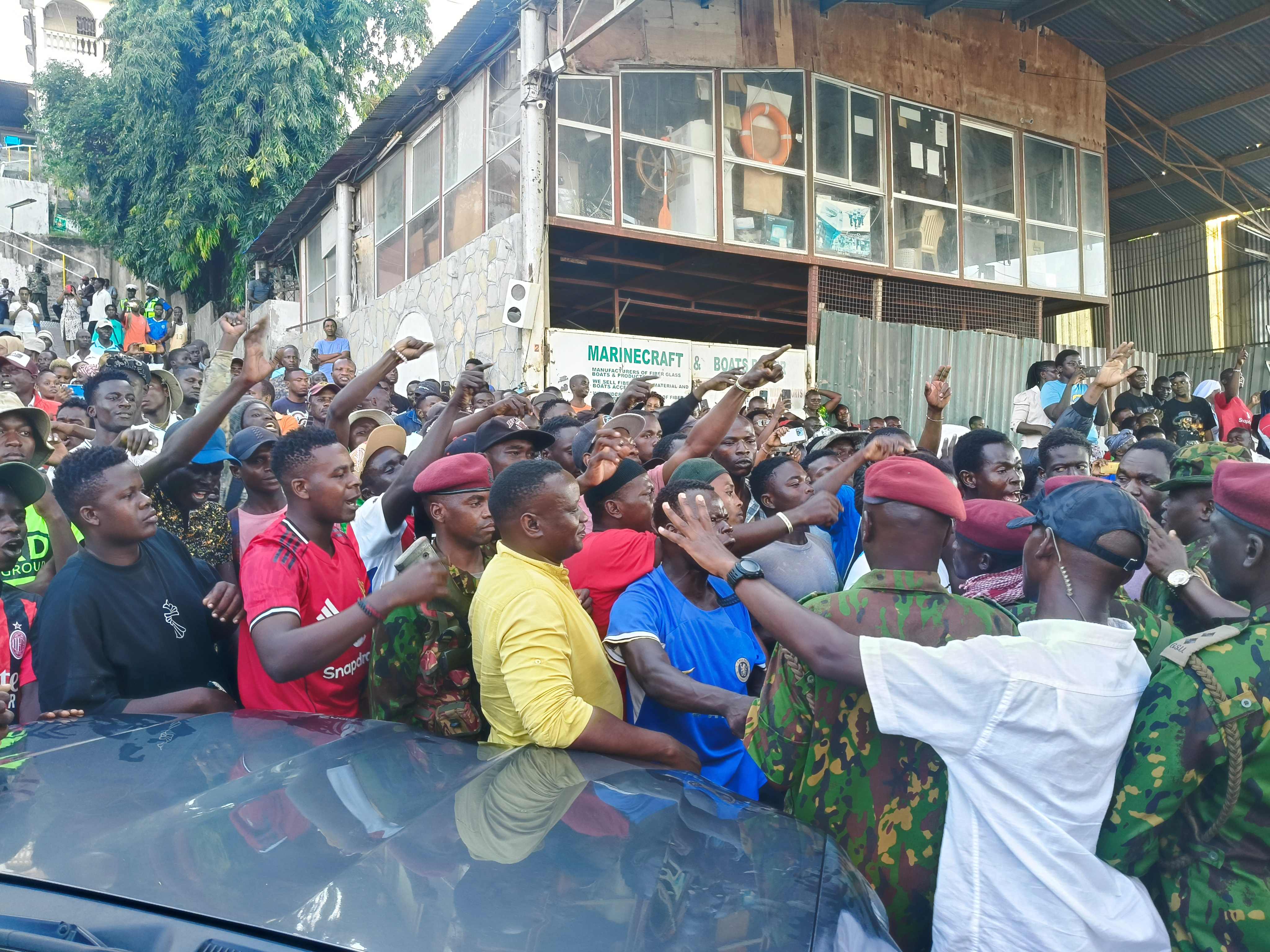 Tudor tragedy: Chaos as residents demand body