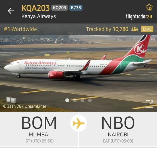 KQ flight to Nairobi to adopt special call sign ‘RAO001’