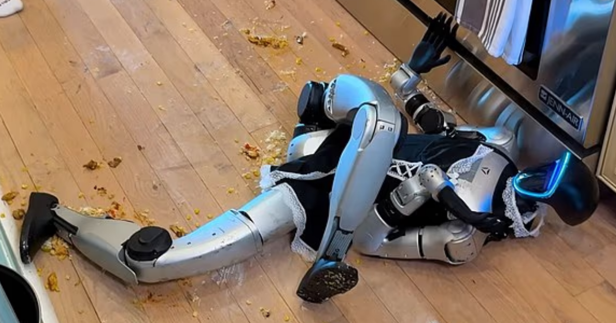 Humanoid robot tries to cook, turns kitchen into total disaster