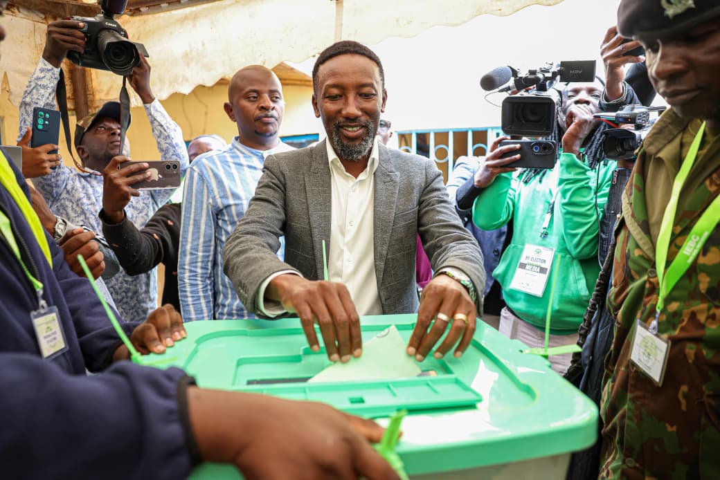 [PHOTOS] Mbeere North UDA aspirant, wife vote