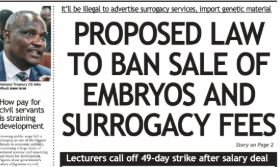 Briefs: New law to ban surrogate fees, sale of embryos