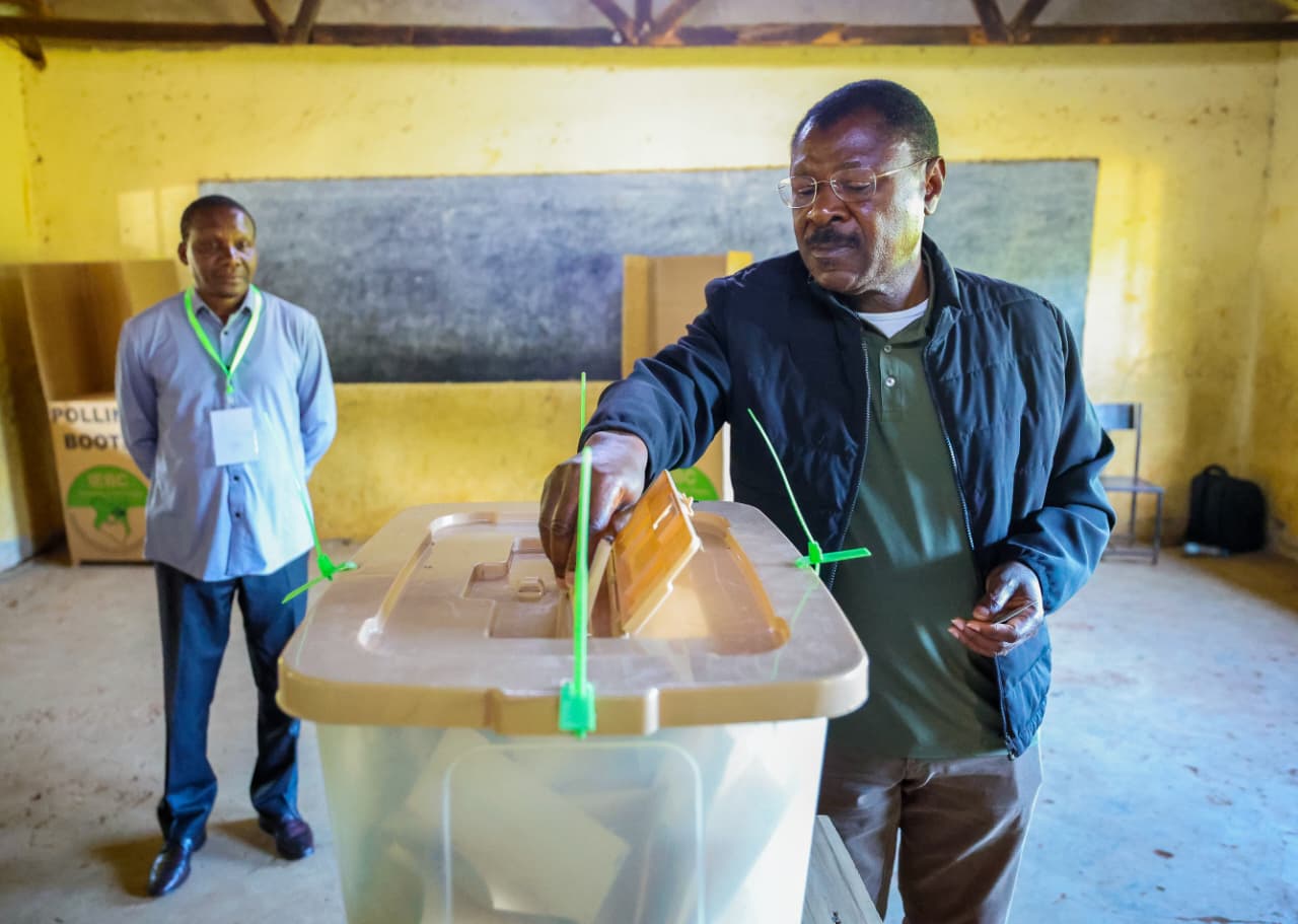 Wetang’ula casts his vote, calls for tight security in by-elections