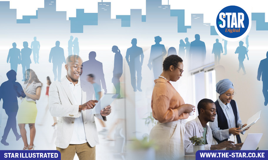 Demographic statistics of currently working population in Kenya