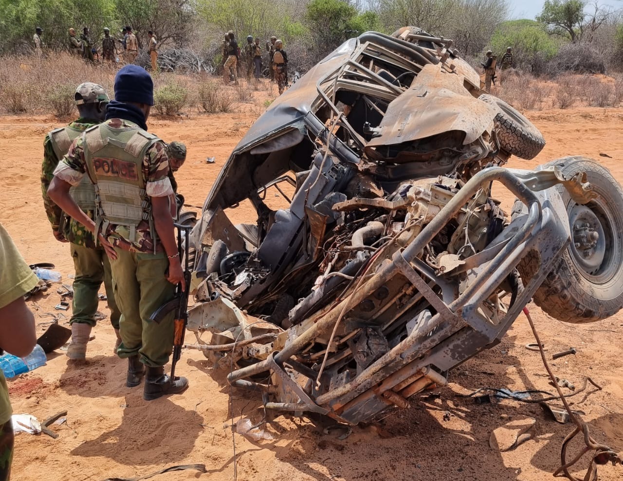 2 cops die after their vehicle runs over explosive