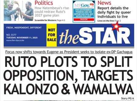News Brief: Ruto targets Kalonzo and Wamalwa