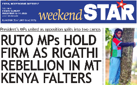 Briefs: Ruto MPs hold firm as Mt Kenya revolt wanes