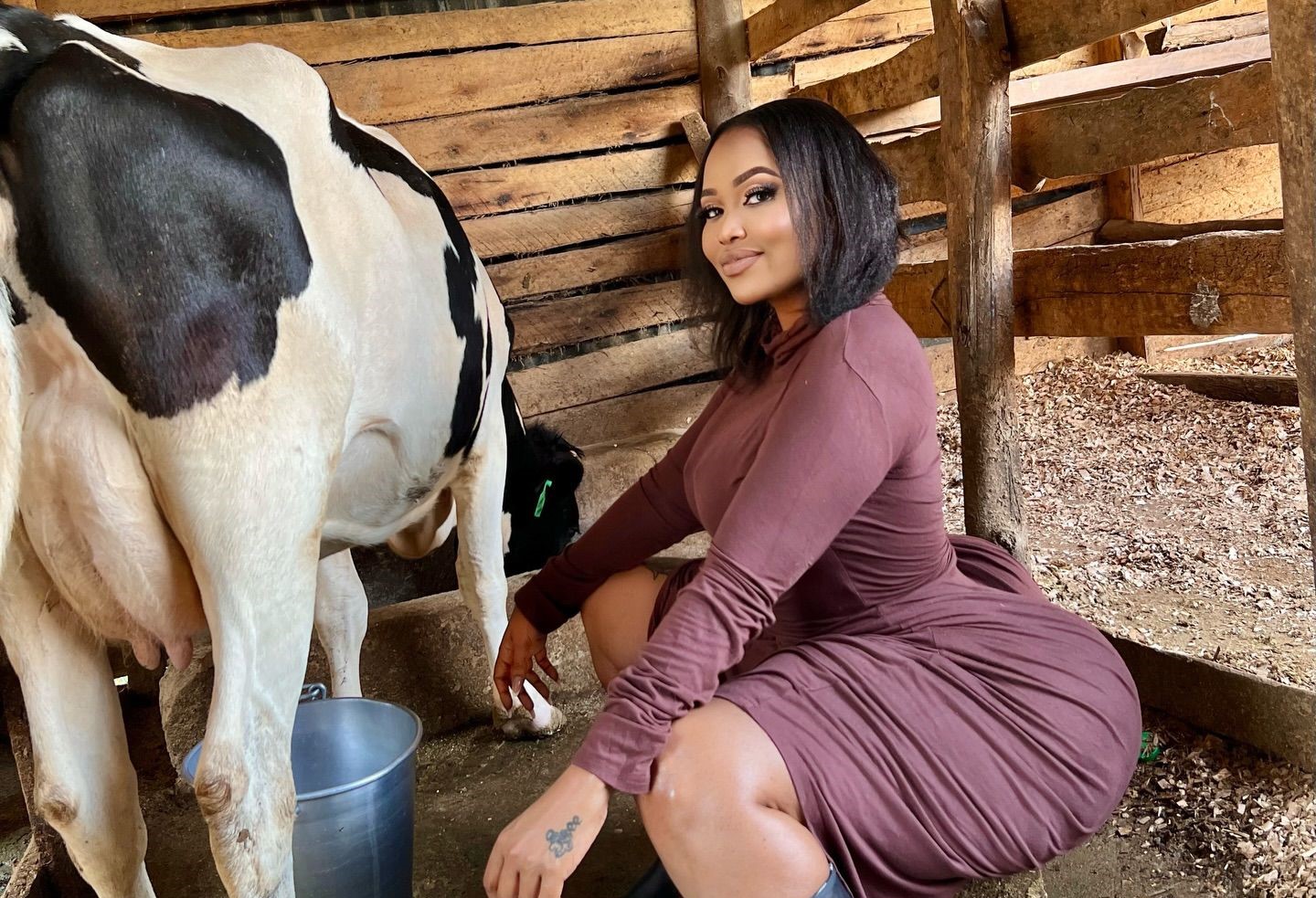 Video of Sidika milking cows sparks online buzz