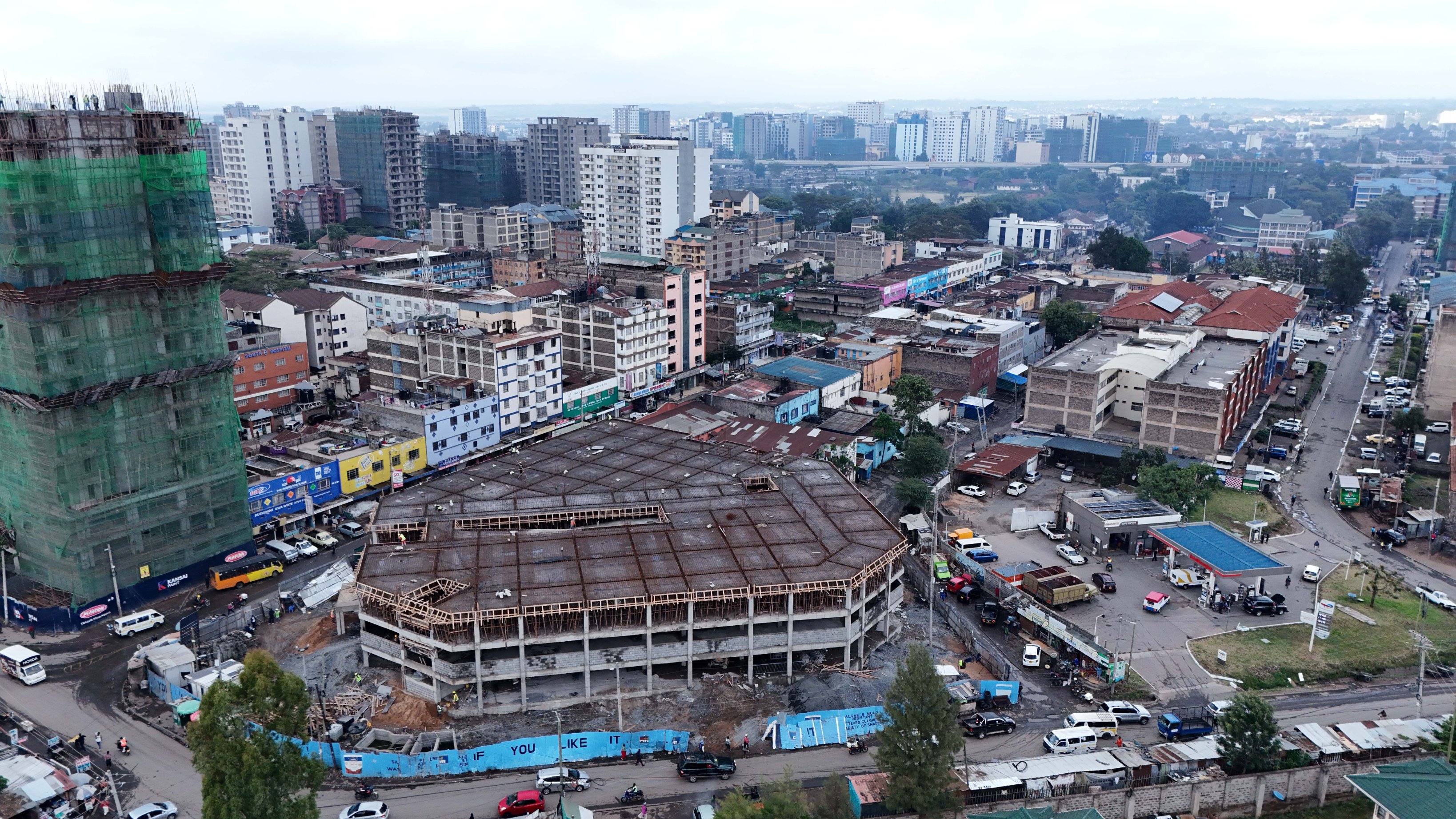 PS Omollo gives progress status of South B modern market