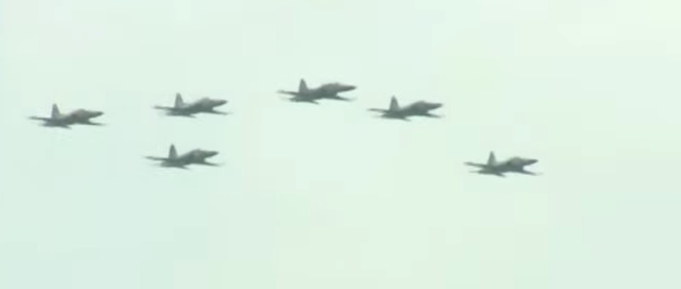 KDF stuns Nyayo Stadium with high-speed jet maneuvers