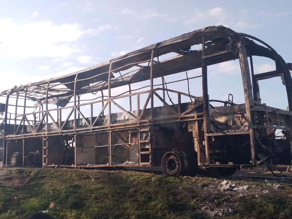 No injuries as boda riders torch bus in Nakuru