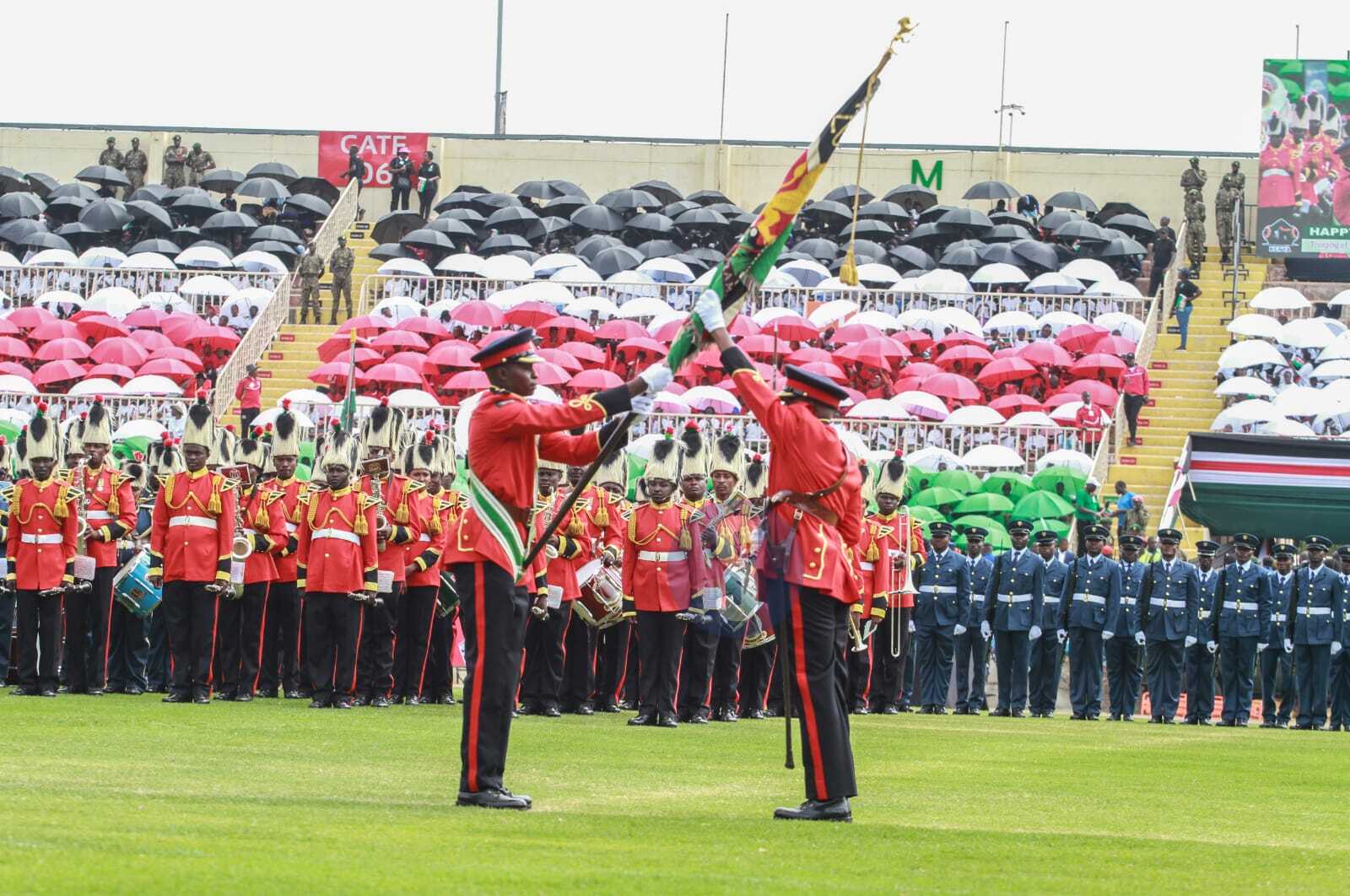 20 Para Battalion Troop the Colour as Kenya marks Jamhuri Day