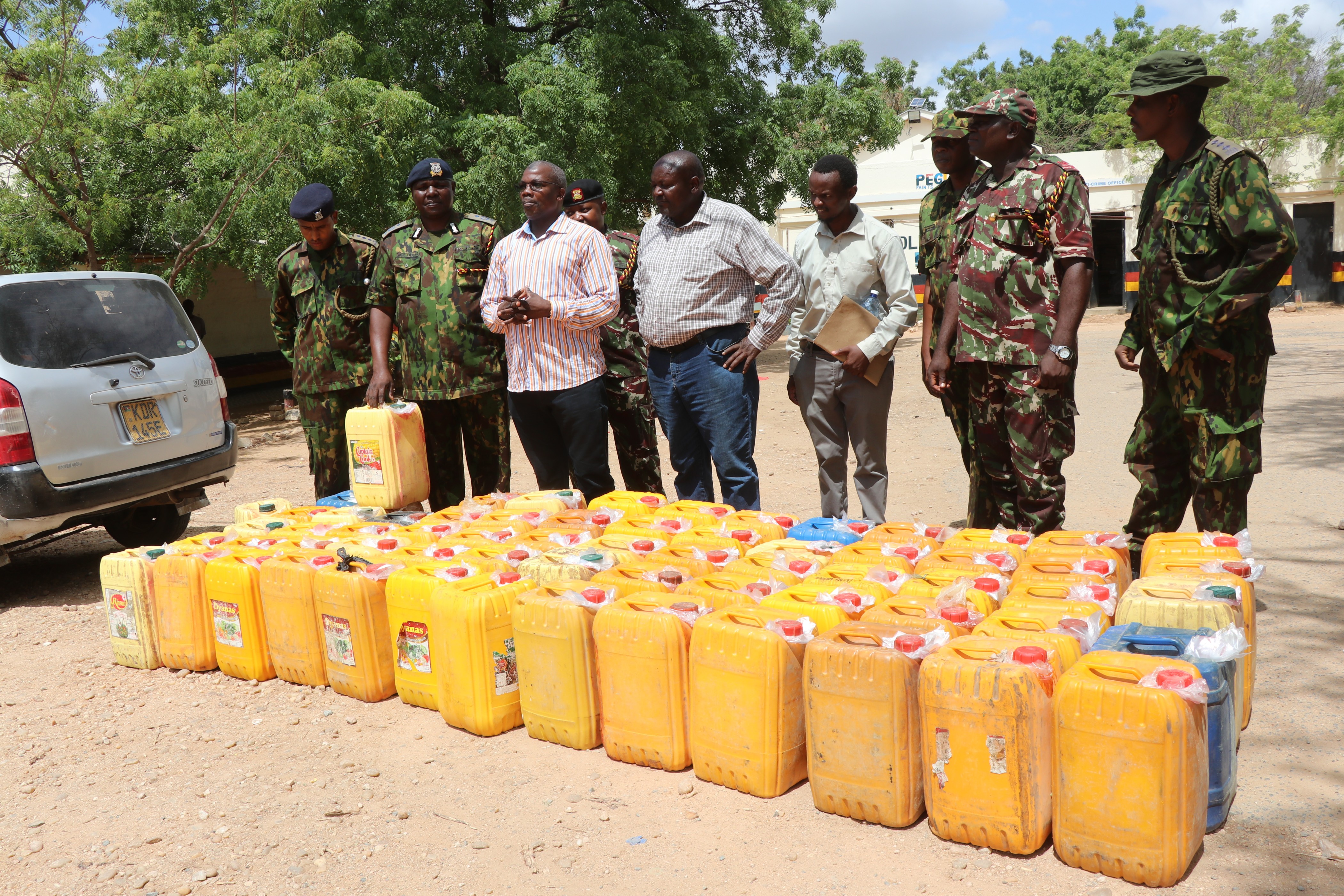 Police seize over 1,200 litres of contraband petrol in Garissa