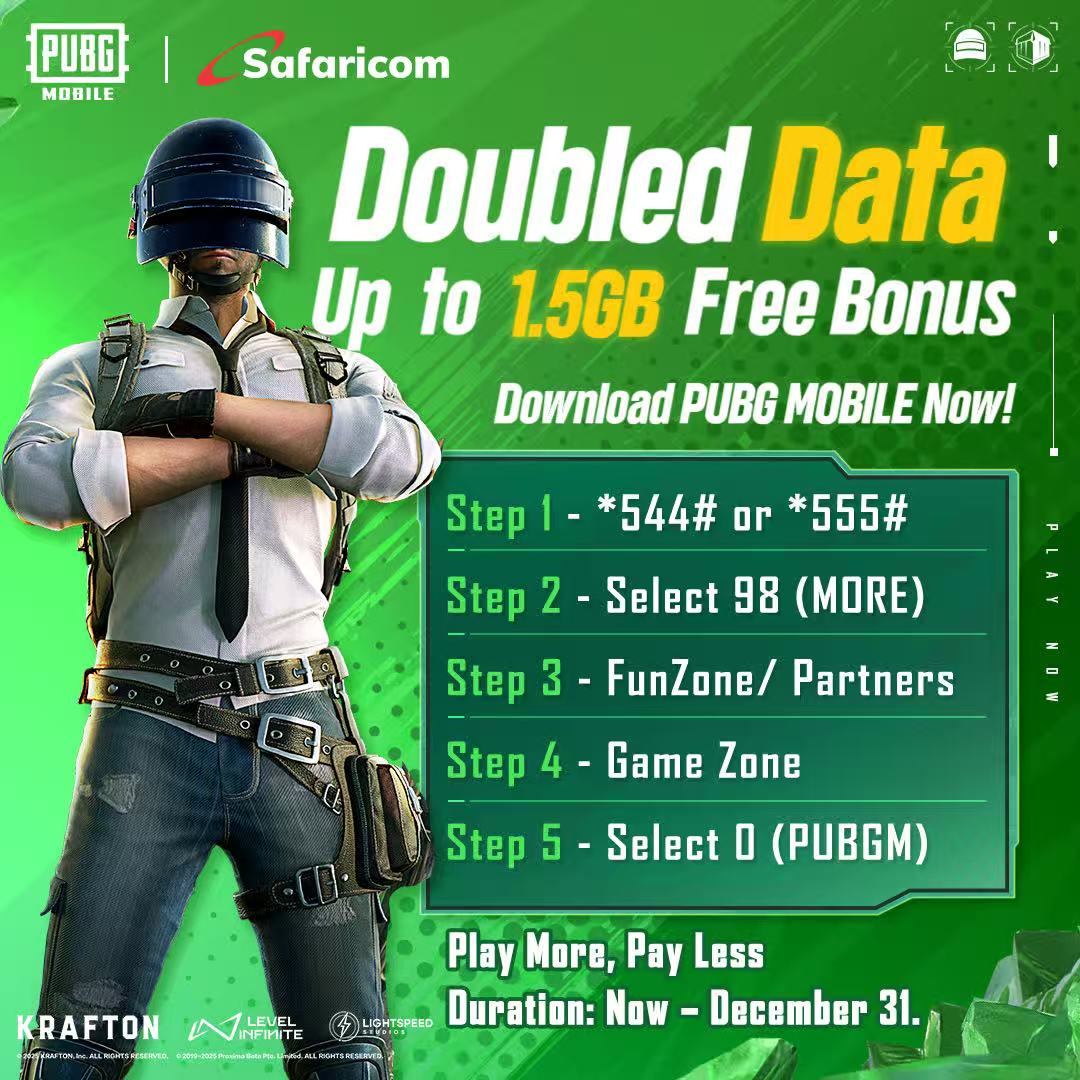 Safaricom and PUBG MOBILE Team Up for Gamers