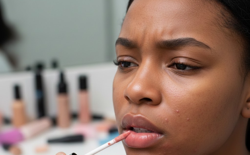 Kenyan Content Creator Details Severe Allergic Reaction to New Lip Gloss