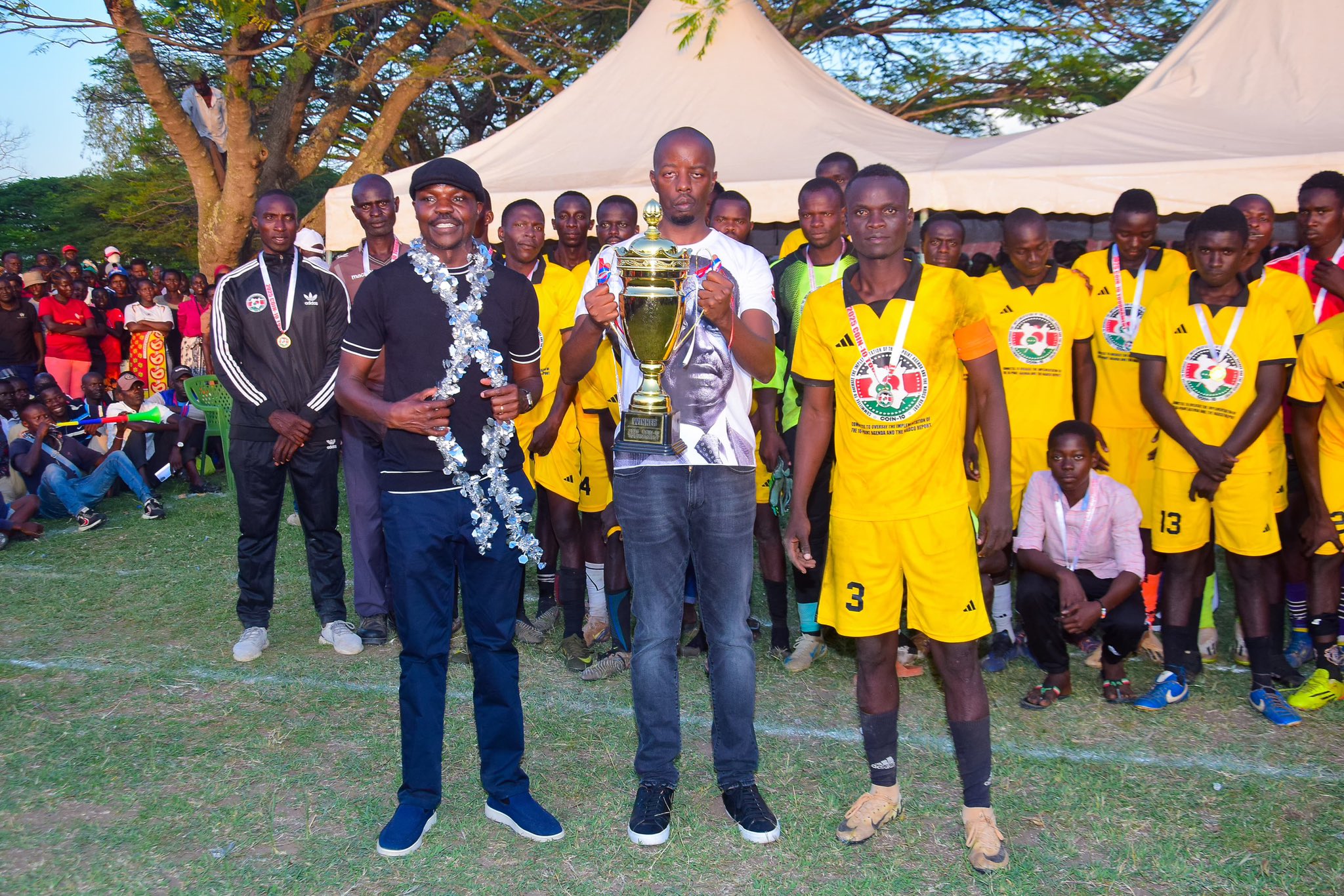 [PHOTOS] Raila Jnr graces Seme football tournament