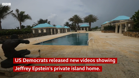 Previously unseen images of Epstein's island released