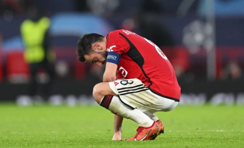 Manchester United's Bruno Fernandes./SCREENGRAB