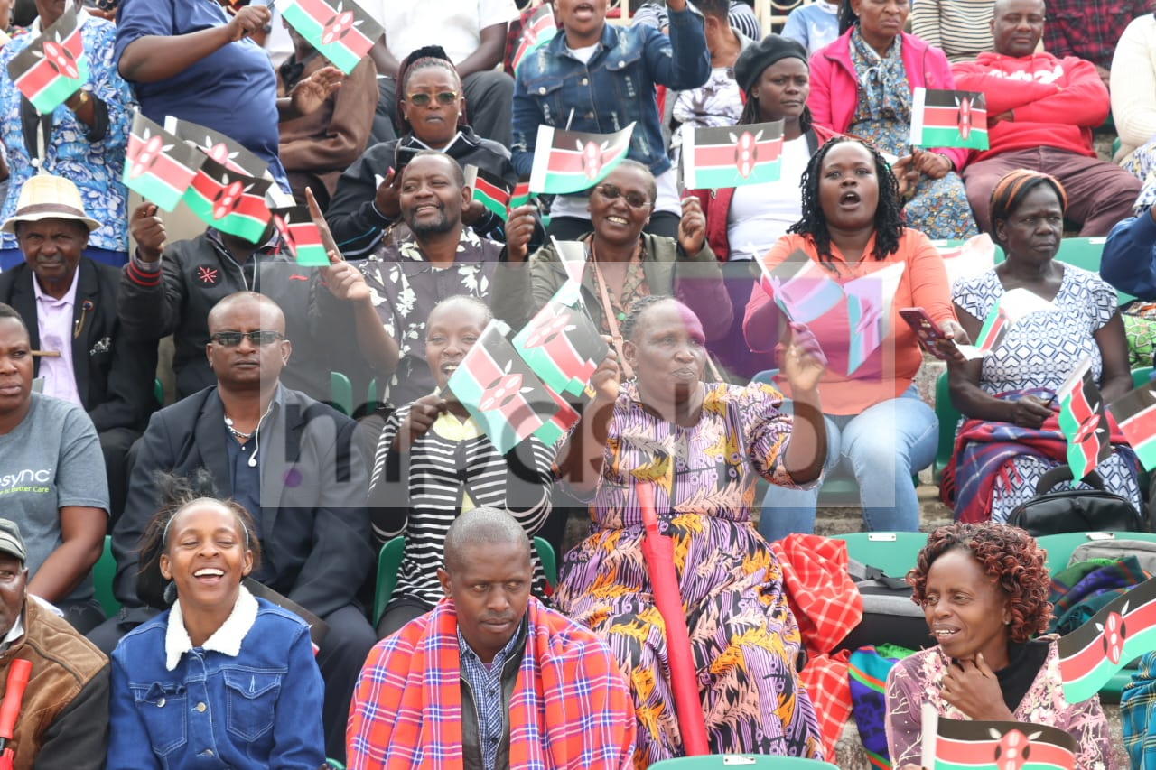 IN PICTURES: How Kenyans Thronged Nyayo Stadium for Jamhuri Day