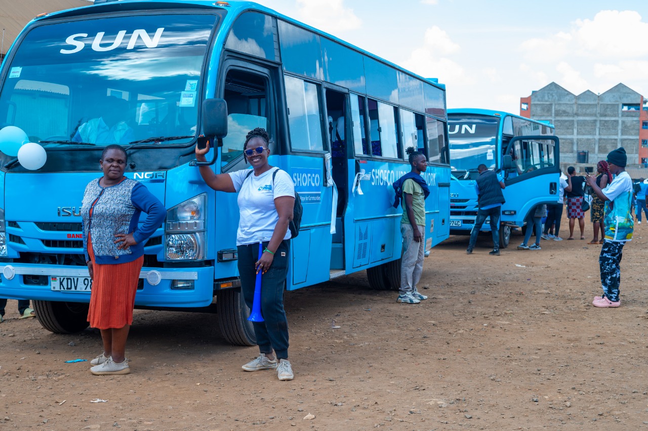 Shofco donates two buses to Nairobi Eastlands community