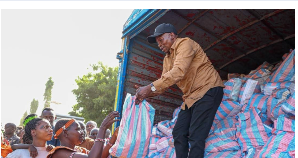 Kindiki shares Christmas gifts with residents in Tharaka Nithi