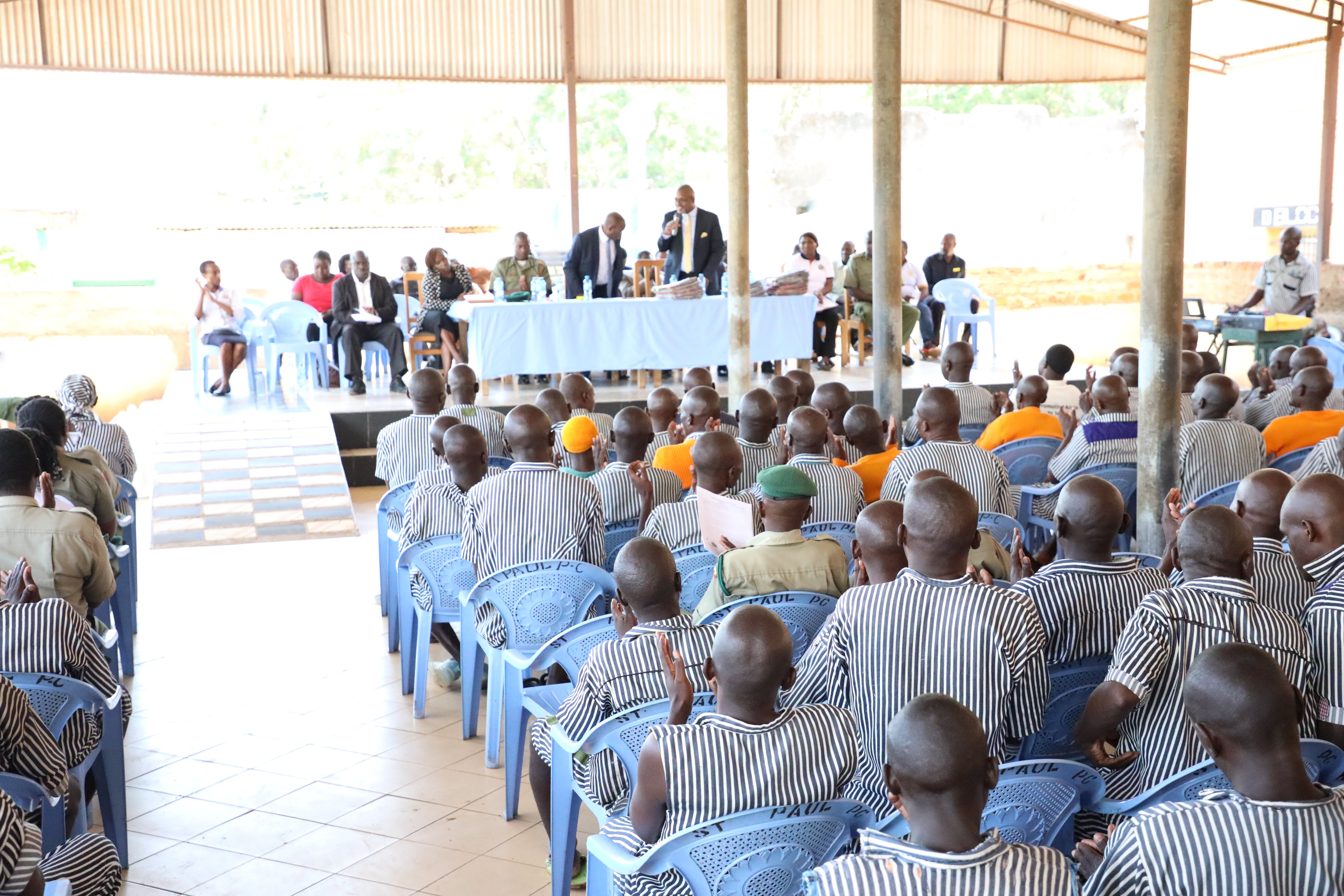 Some of the prisoners whose files were being reviewed at Kodiaga Prison in Kisumu on. Thursday, December 18, 2025