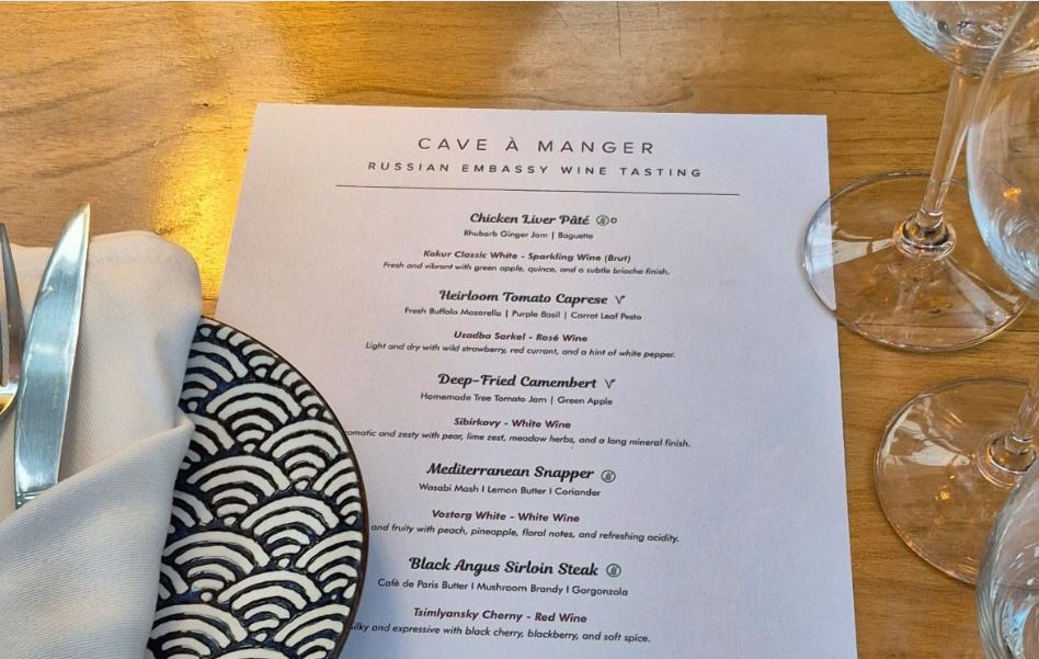 Pairing Russian wines with cuisines, experts' inputs