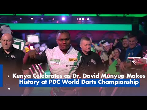 Kenya Celebrates as Dr  David Munyua Makes History at PDC World Darts Championship.