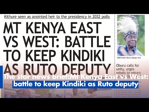 Mt Kenya East vs West: battle to keep Kindiki as Ruto deputy